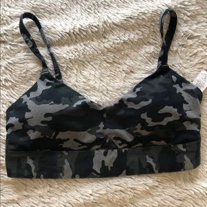 Fabletics camo sports bra